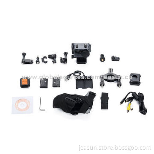 1,080P Waterproof 170 Degrees Wide Angle Wearable Sports Camera with RF Remote Control